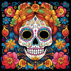 Dia De Los Muertos Coloring Page - Origin image