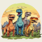 Dinosaurs Coloring Page 2 2
