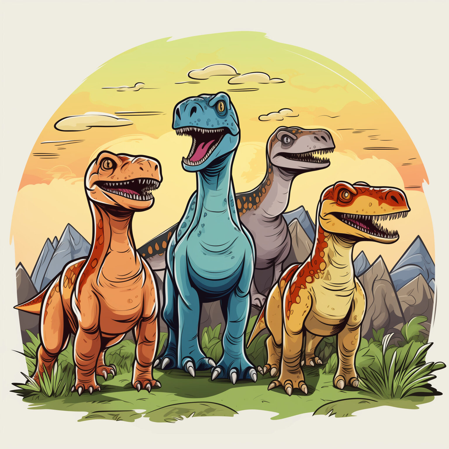 Dinosaurs Coloring Page Coloring Pages Mimi Panda
