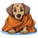 Doggie in a Blanket Coloring Page 2