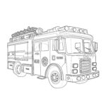 fire truck coloring page