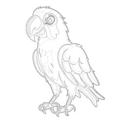 Woodpecker - Printable Coloring page