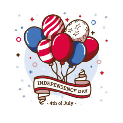 Independence Day With Balloons - Origin image