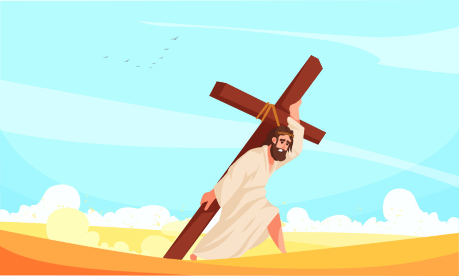Jesus Christ Carrying Cross - Original image