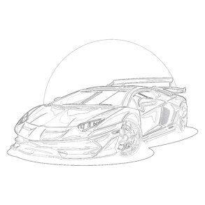 Lamborghini - Coloring page