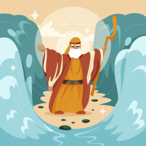 Moses Divides The Waters - Original image