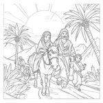 Palm Sunday Coloring Page