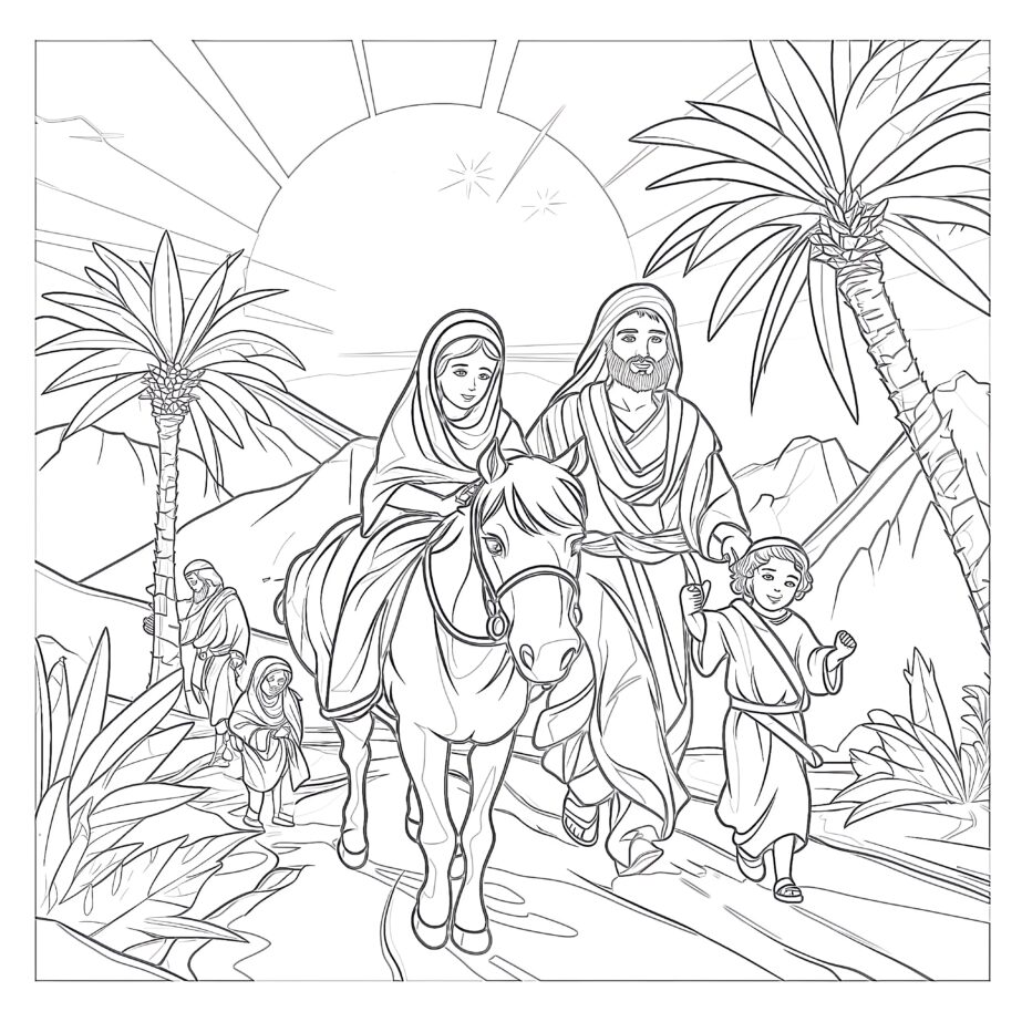 Palm Sunday Coloring Page