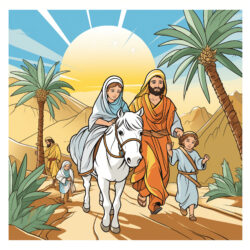 Palm Sunday Coloring Page - Origin image