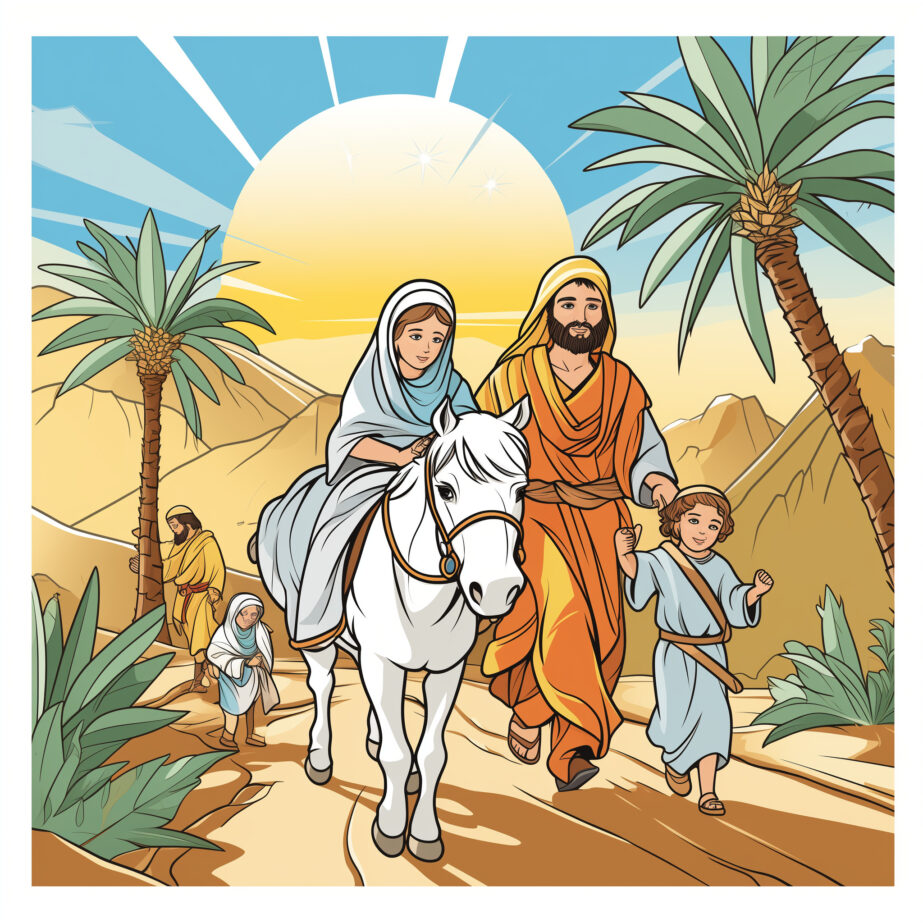 Palm Sunday Coloring Page 2