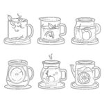 Set Tea Coloring Page