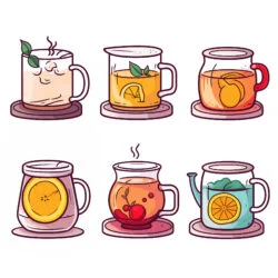 Set Tea Coloring Page - Origin image