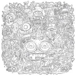 Trippy Dorosły - Kolorowanka do druku