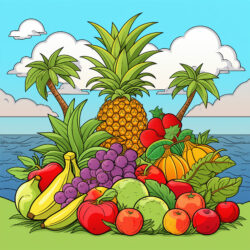 Tropical Plants And Fruits - Origin image