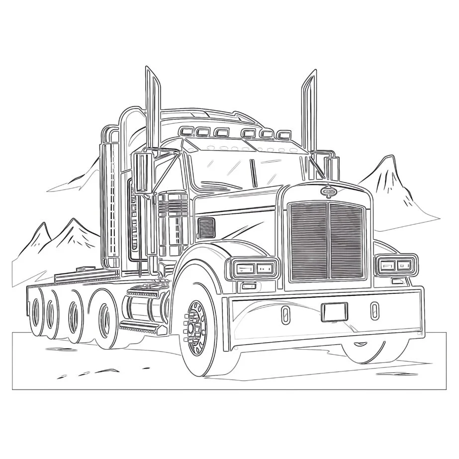 Truck Coloring Page