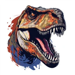 Tyrannosaurus Rex Head Coloring Page - Origin image