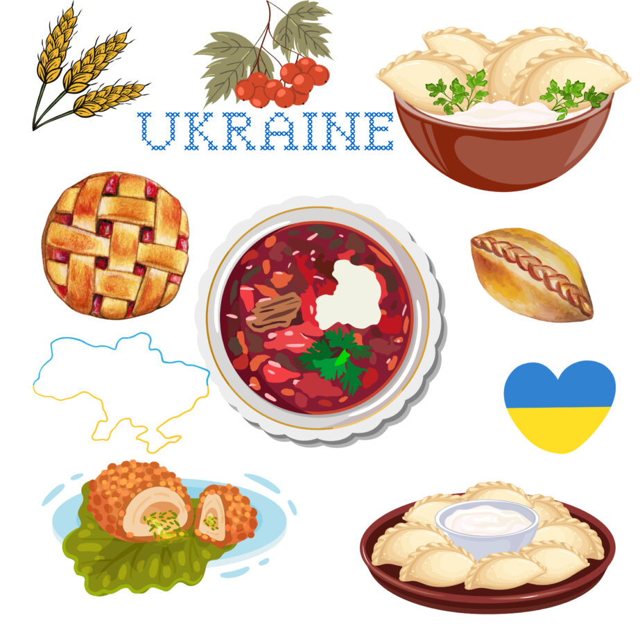 Ukraine Food Coloring Page 2