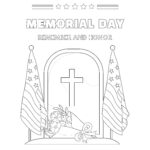 USA Memorial Day Coloring Page