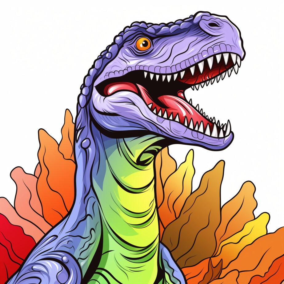 Velociraptor Coloring Page 2