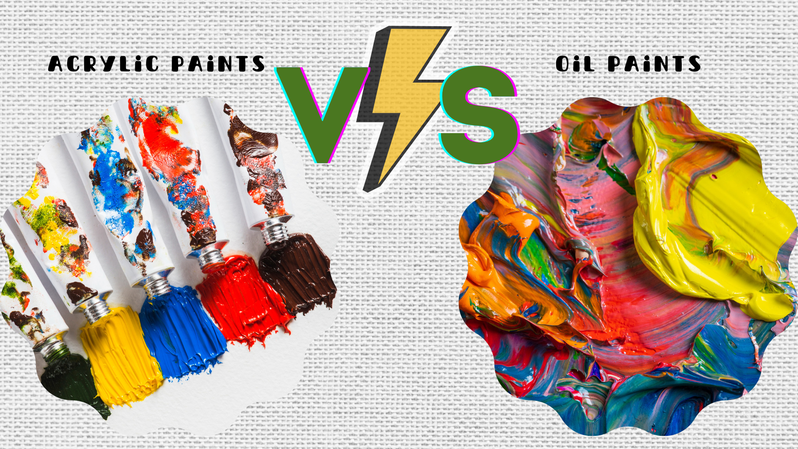 acrylic paints vs oil paints