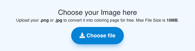 Sube una imagen para crear una página para colorear en línea