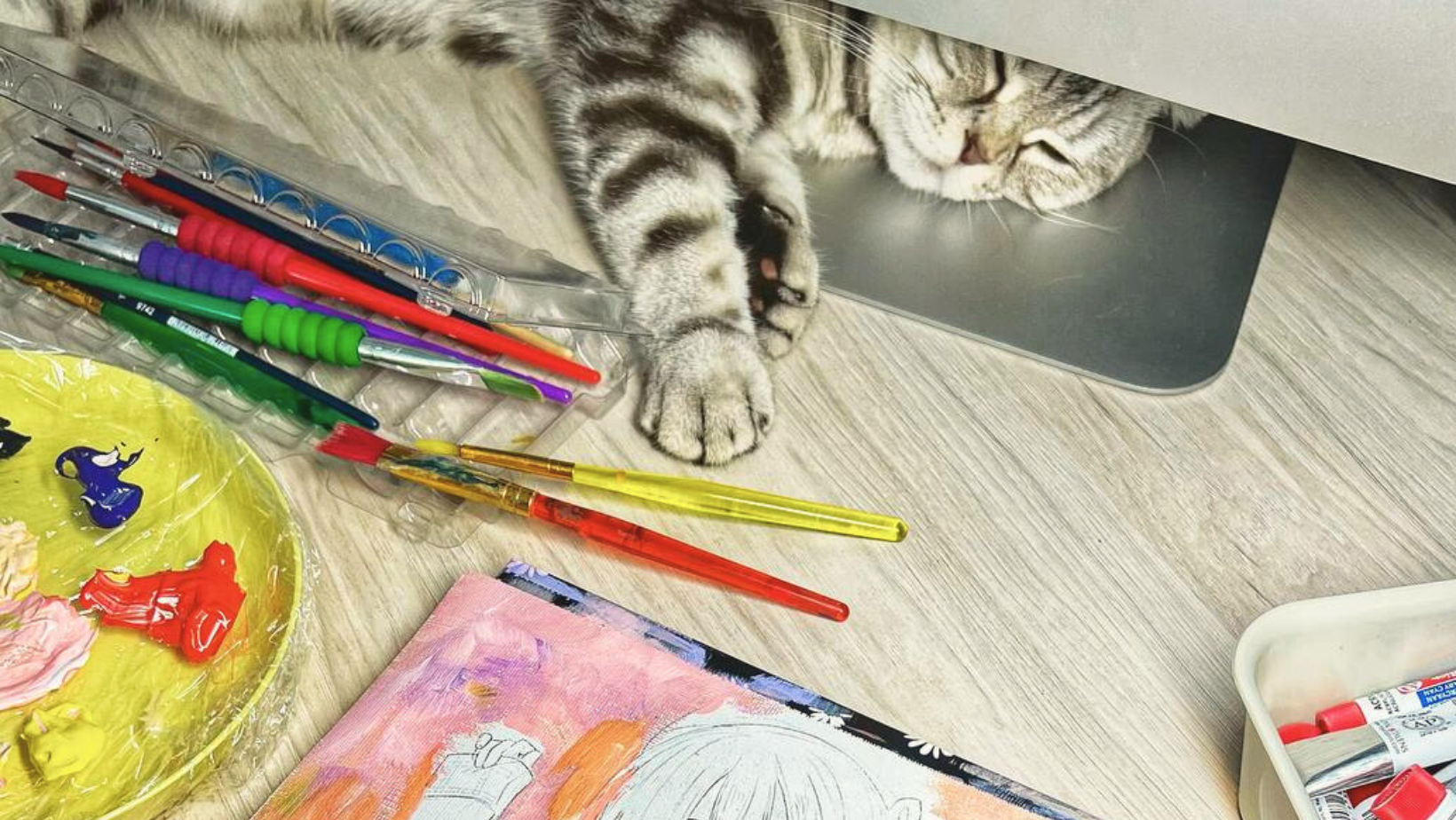 Painting cat