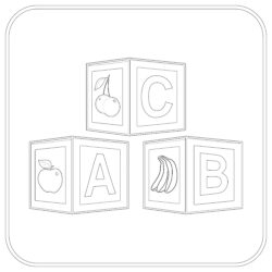 ABC - Printable Coloring page