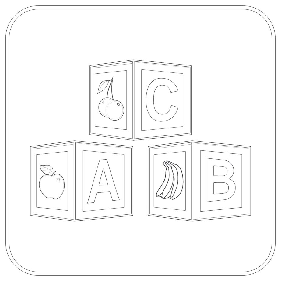 ABC Coloring Page