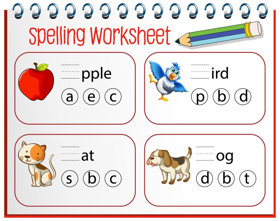 Colouring Spelling - Original image