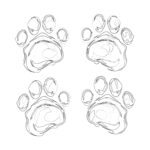 Different Cat Paws Coloring Page