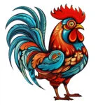 Gallo Divertido Página Para Colorear 2 2
