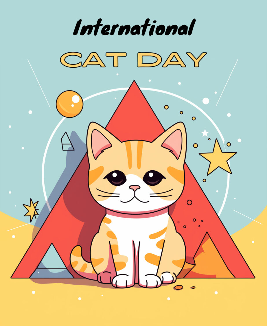 International Cat Day Coloring Page 2Original image