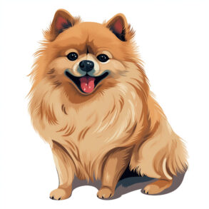 Pomeranian Dog Coloring Page | Coloring Pages Mimi Panda