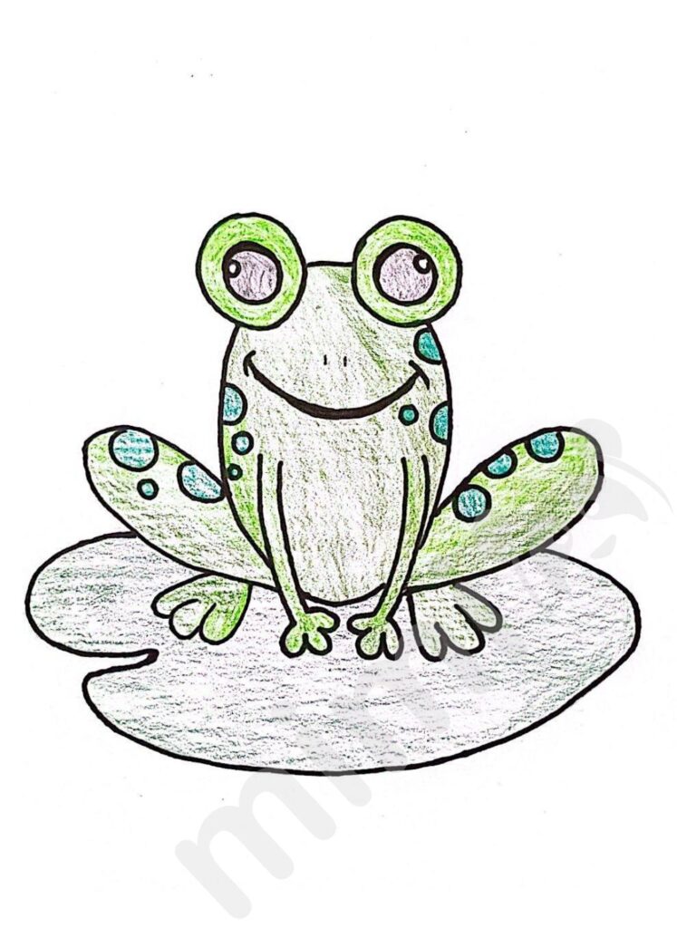drawing frog for kids 4