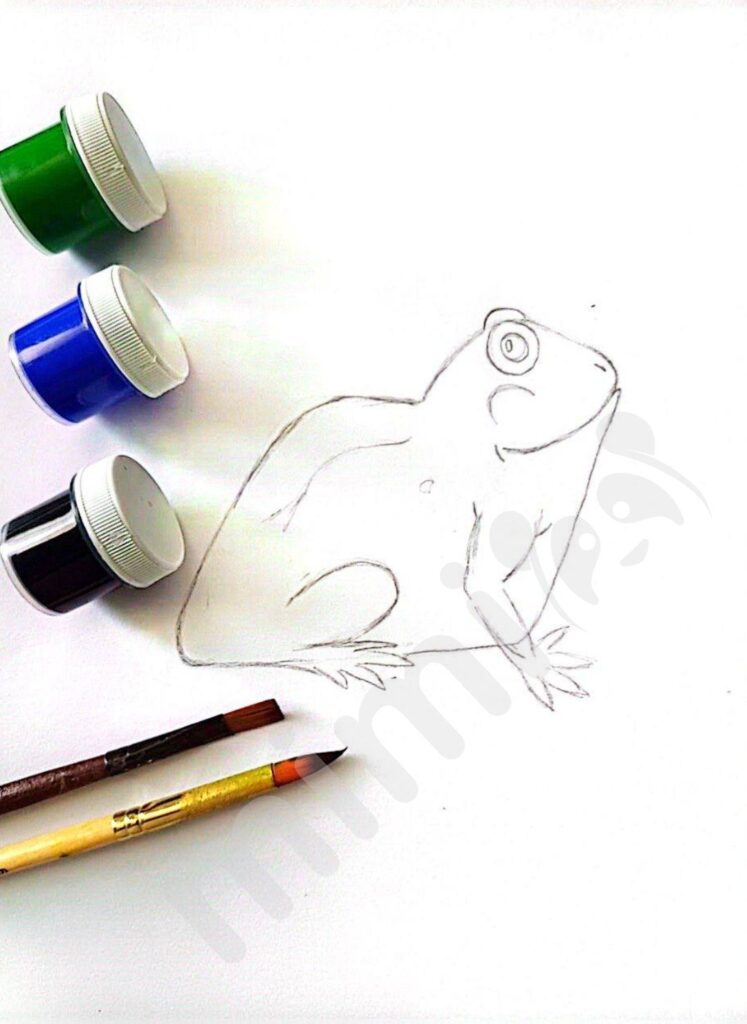 Paint a Stunning Bullfrog With Watercolor and Colored Pencils