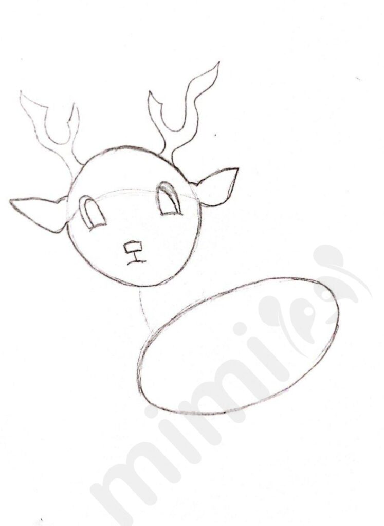 Deer drawing for kids 3