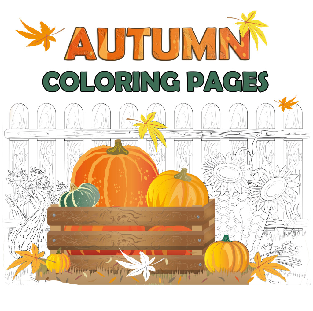 autumn coloring pages