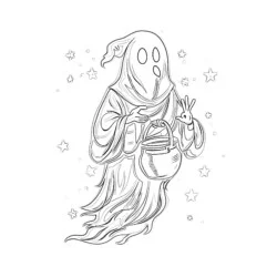 Ghost - Printable Coloring page