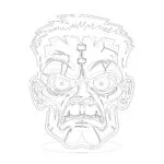 Frankenstein Coloring Page