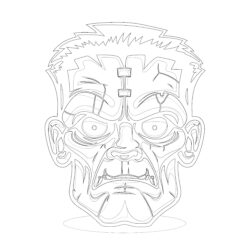 Frankenstein Coloring Page - Printable Coloring page