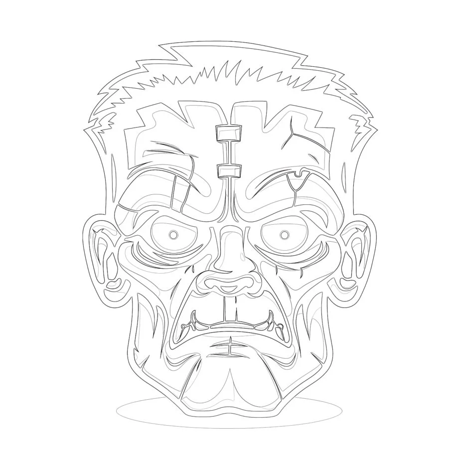 Frankenstein Coloring Page