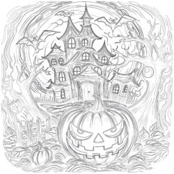 Happy Halloween Coloring Page - Printable Coloring page