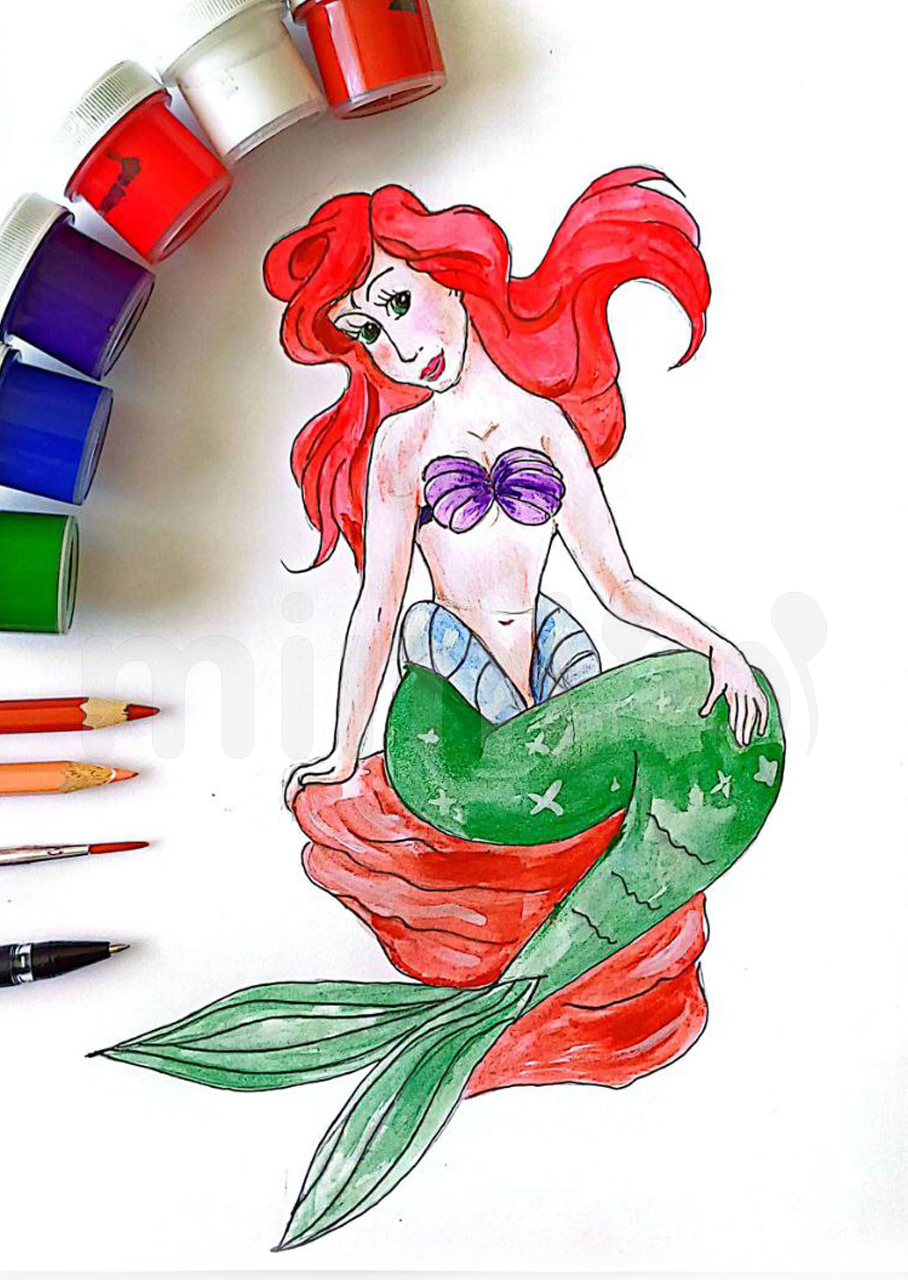 Mermaid Drawing: Step-by-Step Tutorial | Mimi Panda