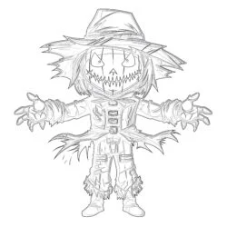 Scarecrow - Printable Coloring page