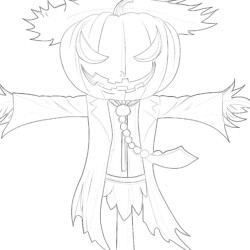 Scarecrow - Printable Coloring page