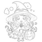 Witch Coloring Page