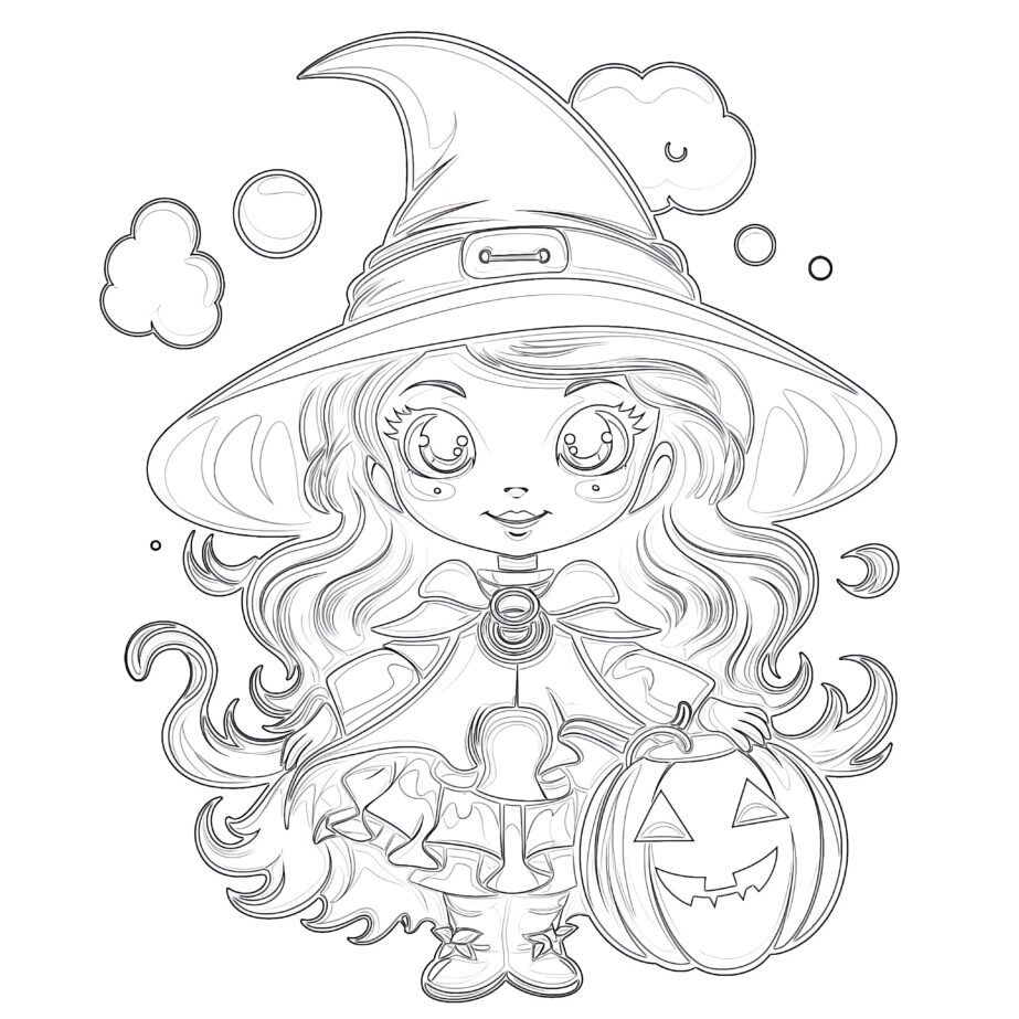 Printable Ghost Coloring Page - Mimi Panda