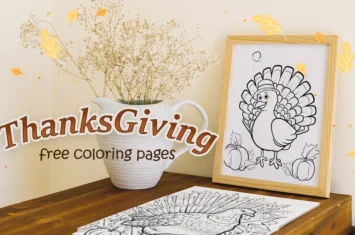 Free coloring pages Thanksgiving: a creative way to celebrate the holiday