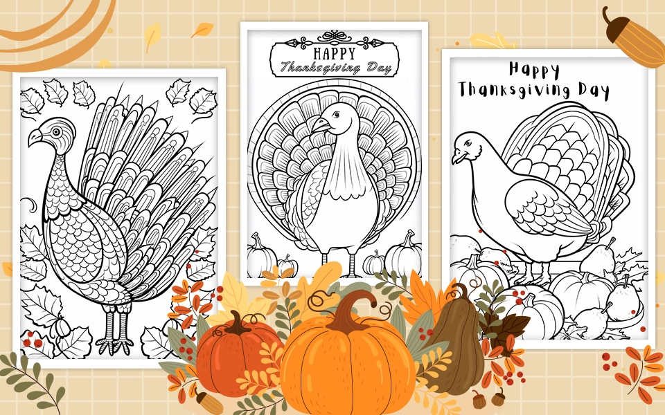 Thanksgiving Coloring Pages