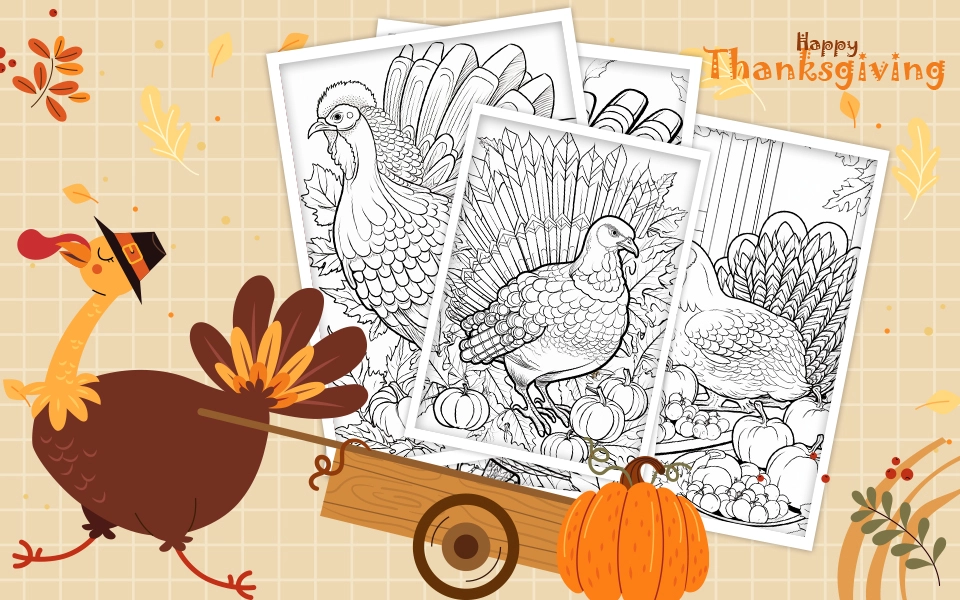 Free Thanksgiving Coloring Pages